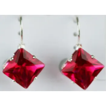 Náušnice UNI Náušnice visací B51 Barva: červená