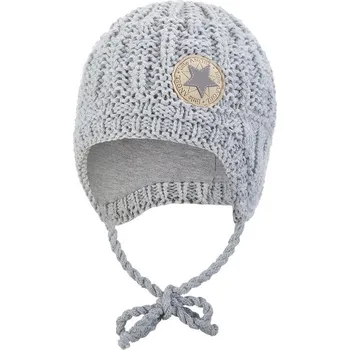 Čepice Little Angel Čepice pletená zavazovací sloupky Outlast ® - sv.šedá Velikost čepic: 1 | 36-38 cm