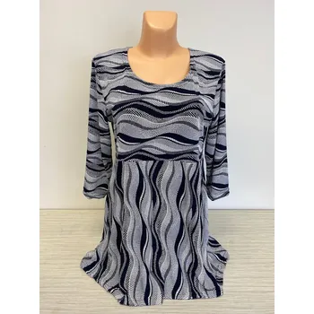 Dámská tunika Tunika modrá bílá DIVANA, Barva Modrá, Velikost 38 - na zakázku, Materiál 98% Polyester 2% Lycra