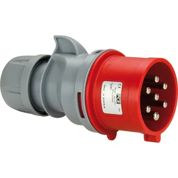 Elektrická zásuvka PCE 017-6V vidlice na kabel 16A 7p 400V IP44