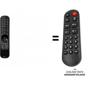 Dálkový ovladač LG 55NANO923PB náhradní dálkový ovladač pro seniory.