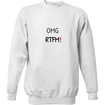 Pánská mikina Mikina bez kapuce Unisex s potiskem OMG mikina pánské