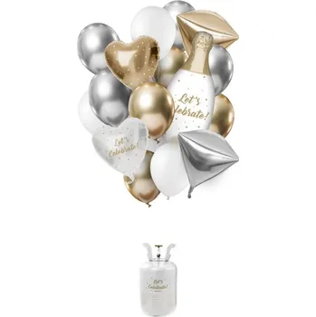Helium do balónku Folat Helium + balónky Let's Celebrate