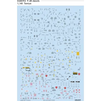 Plastikový model Eduard 1/48 F-4B stencils (TAMIYA)