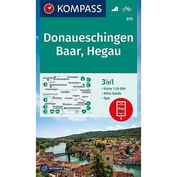 KOMPASS Wanderkarte Donaueschingen, Baar, Hegau 1:35 000 - KOMPASS-Karten GmbH