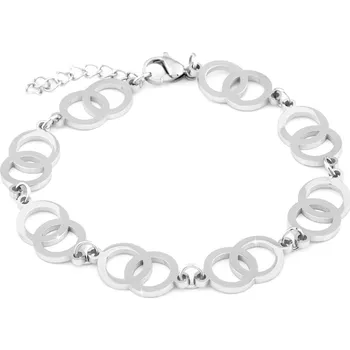 Náramek biju Náramek s propojenými kruhy z chirurgické oceli 1853