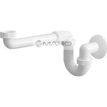 Sifon Plast Brno Sifon umyvadlový prostorově úsporný bez výpusti 5/4" x 40 mm, EMU5340