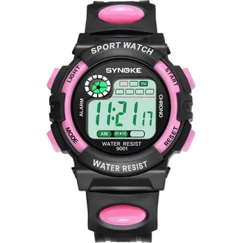 Hodinky Synoke Dětské digitální hodinky růžové