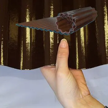 Sklolaminátová deska Neprůhledný sklolaminát Uniroll 76/18 hnědý 1,5m