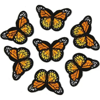 Nažehlovačka motýli barevní barva: oranžová