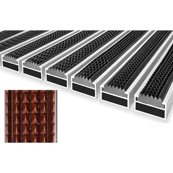 Rohožka ACARA G rohož s gumovou vložkou hnědá, 12 mm, 9,5 mm