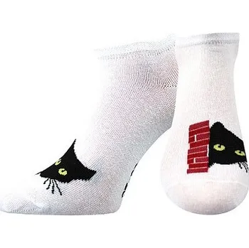 Dámské ponožky VoXX Boma Lonka Litex+Ponožky Boma Piki 67 - balení 3 různé páry s kočkou, Ponožky Boma Piki 67 - balení 3 různé páry s kočkou, Boma, 117154 mix A 39-42 (26-28)