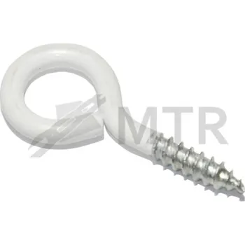 Vrut MTR Oko s vrutem bílý lak Varianta: Oko s vrutem bílý lak 30x14x3,4mm bílý lak