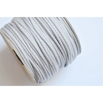 Šňůra na prádlo Snový svět Bavlněná šňůra - šedá (801) - 4 mm
