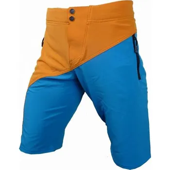 Cyklistické kalhoty Kraťasy - HAVEN Pure HMS - modrá/oranžová XL