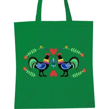 Nákupní taška Nákupní taška unisex s potiskem Folklór s motivem kohoutů