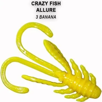 Gumová nástraha Crazy Fish Allure 4cm 3 Banana (8ks)