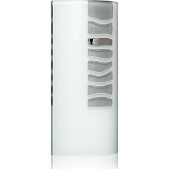 Váza Skleněná váza bílá LUXURY silver