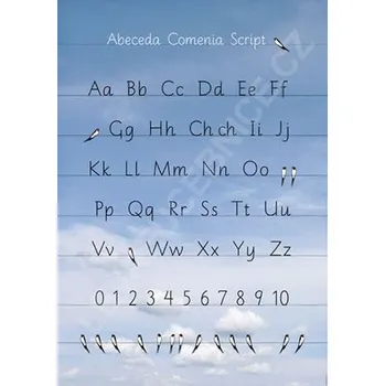výuková tabulka Nakladatelství Svět Abeceda Comenia Script vlaštovky
