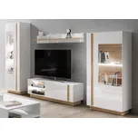 ALFASHOP ARKO obývací stěna bílá lesk