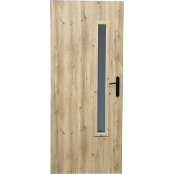 Interiérové dveře SOFT interiérové dveře prosklené, folie dub horský