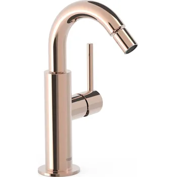 Tres STUDY COLORS Jednopáková bidetová baterie 21,7cm, úhel otočení 360º, růžové zlato, 26222402OP