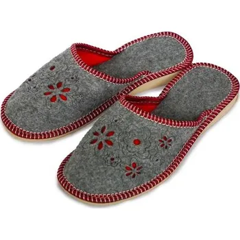 Dámské pantofle Dámské filcové pantofle Karkulky 41