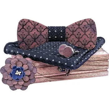 Dřevěný motýlek 4 dílná souprava T276-C4