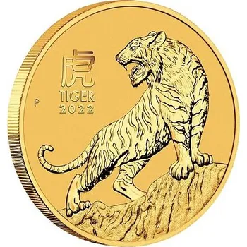 Sběratelství Lunární série III. - zlatá mince Year of the Tiger (Rok tygra) 1/4 Oz 2022