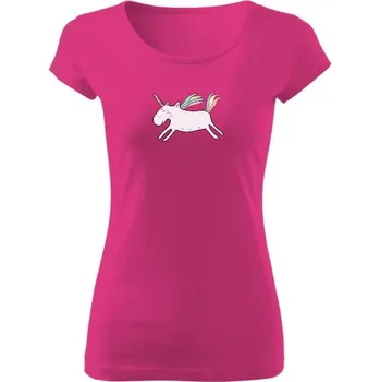 Dámské tričko Tričko s potiskem Kreslený unicorn dámské