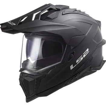 Helma na motorku LS2 MX701 EXPLORER SOLID MATT BLACK (velikost helmy: M (57-58cm))