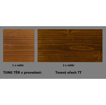 Olej na dřevo BBB barvy TUNG tér 4,5 L tmavý ořech TT