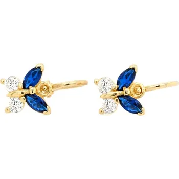 Náušnice Dětské zdobené náušnice ze zlata