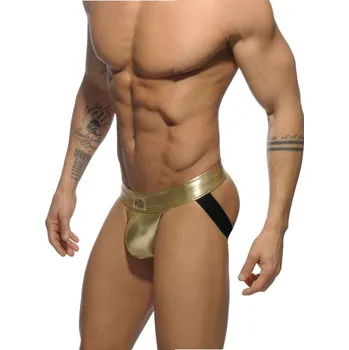 Pánské erotické prádlo Jocksy Addicted AD545 Metallic Jock zlaté XL, pánské jocksy