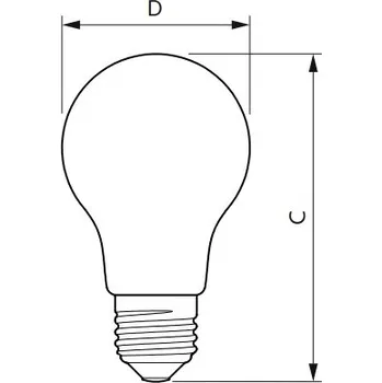 Osvětlení Philips Classic LEDbulb ND 8,5-75W A60 E27 840 FR Studená bílá LED žárovka Philips E27 8,5W 4000K 230V A60 P705612