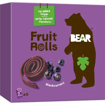 Sušené ovoce Bear Yoyo ovocné plátky černý rybíz 100 g