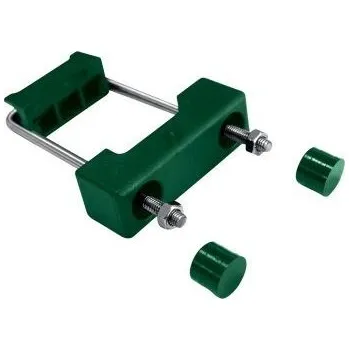 Příslušenství pro plot Příchytka pro panely 3D pro sloupek 60x40 mm, zelená