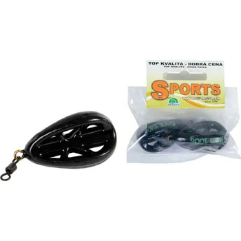 METHOD 3 ribbed krmítko pogumované s obratlíkem 2ks Hmotnost: 80g