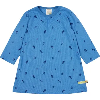 Dívčí šaty Dívčí šaty s dlouhým rukávem Co najdu v lese - modrá loud + proud Velikost: 74/80
