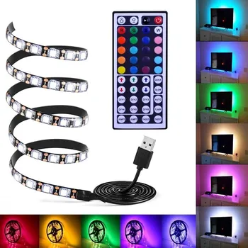 LED páska Lighting LED pásek DC5V USB SMD5050 RGB 4m/240diod IP65 44 KEY (LED pásek RGB 4 metry s USB)
