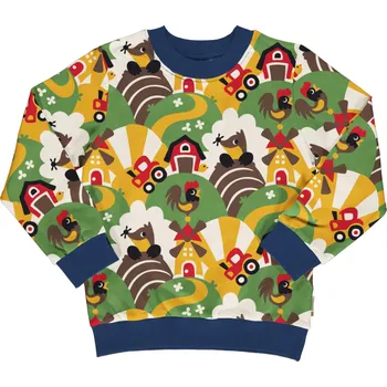 Chlapecká mikina Dětská mikina Farma, krtek a traktor Maxomorra Velikost: 110/116