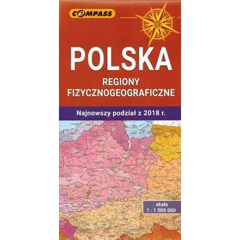 Cestování Mapa - Polska regiony fizycznogeograficzne - Praca zbiorowa