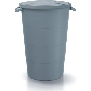 Úložný box Plastová nádoba s úchyty Smooth světle šedá, varianta 120 l