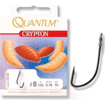 Rybářský háček Návazec quantum Crypton Maggot vel. 10 / 0,16mm / 40cm