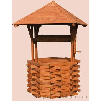 Zahradní dekorace dřevěná zahradní dekorační studna velká pr. 100 drewfilip 60