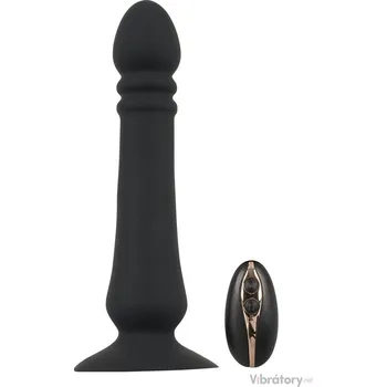 Anální přirážecí vibrátor s dálkovým ovladačem Black Velvets