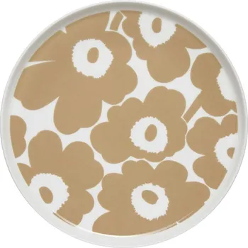 Talíř Marimekko Talíř Oiva Unikko 25cm, béžový