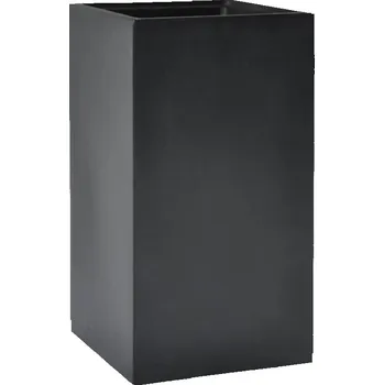 Květináč Basic Cube Dark Grey 38x38x68cm + doprava zdarma