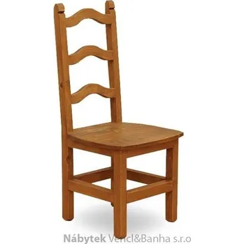 Jídelní židle dřevěná rustikální stylová jídelní židle z masivního dřeva borovice Mexicana SIL04 euromeb