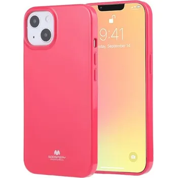 Goospery lesklý kryt z měkkého plastu pro iPhone 13 - fuchsiový